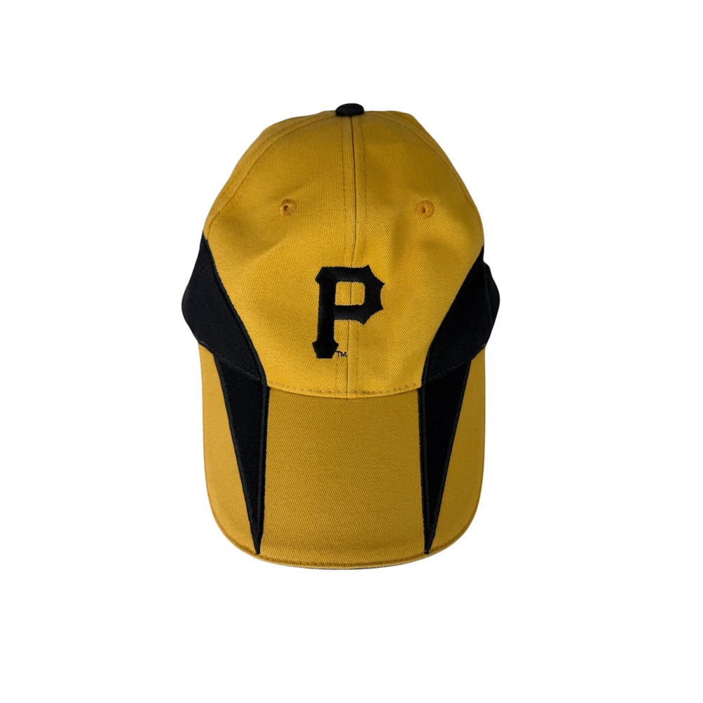 Pittsburgh Pirates MLB Hat  "P" Logo Yellow Black Bucs Adjustable Baseball‎ Cap